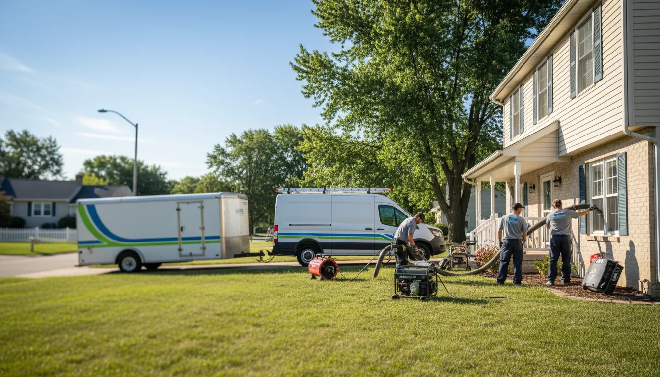 Flooded Basement Restoration And Cleanup With Repair in Ferris, IL near me